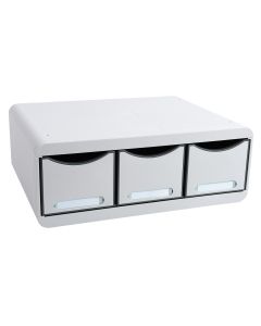 Caisson à 3 tiroirs - Toolbox Maxi - Gris Lumière EXACOMPTA Office Image