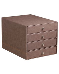 Module de classement 4 tiroirs - Simili-cuir Noir RHODIA