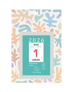 Bloc éphéméride 2025 - 134 x 98 mm EXACOMPTA Fond en Carton