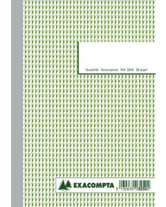 QUADRILLE Carnet Exacompta 210 x 148 mm Autocopiant Dupli