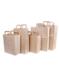 Sac en Papier Strong - 16 litres - Kraft Brun NATURE Star Lot de 250 Modèle