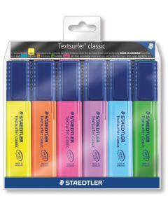 Surligneur - Assortiment  STAEDTLER Textsurfer Classic Lot de 6 + 2 gratuits