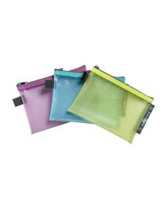 Pochettes à fermeture éclair - A6 - Assortiment Pop'N Co EXACOMPTA