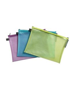 Grande pochettes à fermeture éclair - A4 - Assortiment Pop'N Co EXACOMPTA