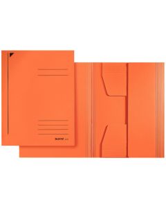 Photo Chemise-trieur à 3 rabats A4 - Orange : LEITZ - 3924-00-45