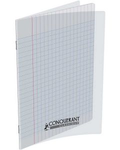 Photo Cahier Séyès / Grands carreaux Polypro Incolore 48 pages 170 x 220 mm CONQUERANT scolaires 