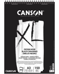 Photo CANSON :  Bloc pour croquis A3 - XL Dessin noir - 400039087