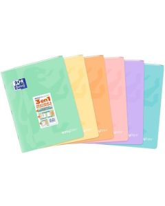 Photo Cahier 96 pages - Grands carreaux - 240 x 320 mm OXFORD EasyBook Pastel