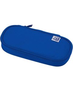 Trousse ovale pour stylos - Bleu OXFORD