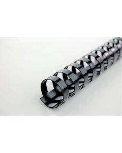 Baguettes de 21 anneaux - 12 mm - Noir GBC Lot de 100