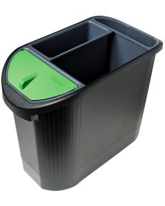 EXACOMPTA Corbeille à papier Ecologic - Noir/anthracite