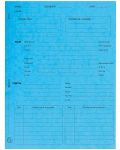 Dossier de Procédure Avocat - Chemises - Bleu EXACOMPTA modèle