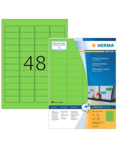 Étiquettes adhésives - 45,7 x 21,2 mm - Vert : HERMA Lot de 4800 image
