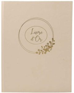 Livre d'or - 270 x 220 mm - 100 pages - Latte : EXACOMPTA Ringflower couverture