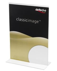 Porte-visuel droit - A4 portrait DEFLECTO Exemple modèle