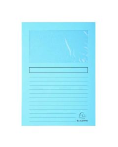 EXACOMPTA  50152E : Chemises à fenêtre Super - Bleu clair