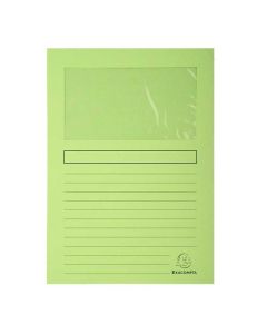 EXACOMPTA  50153E : Chemises à fenêtre Super - Vert clair