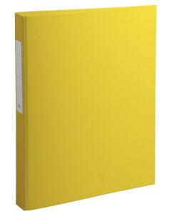Classeur rembordé 4 anneaux en PP - Jaune EXACOMPTA Visuel
