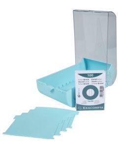 Boîte à fiches - 195 x 100 x 63 mm - A8 - Vert Pastel : EXACOMPTA Aquarel image