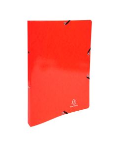 54895E Classeur Exacompta 2 Anneaux Rouge Carte lustrée Iderama