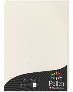 Feuilles de couleur A4 - Blanc naturel POLLEN Natura Lot de 25 Exemple