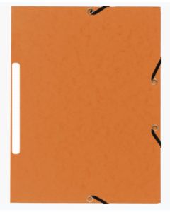 Chemise à élastiques - 3 rabats - Orange Marbré : EXACOMPTA image