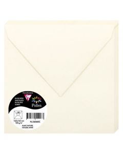 Enveloppes - 165 x 165 mm - Blanc naturel POLLEN Lot de 20
