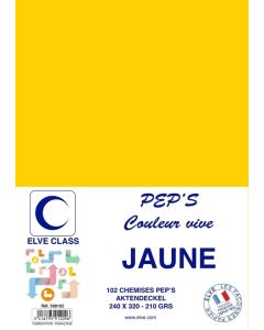Chemise pour dossier A4 - Jaune ELVE Pep's Lot de 102