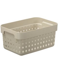 Bac de rangement pour tiroir - 180 x 260 x 126 mm - Beige NHG Seoul Basket S