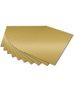 Carton de Bricolage 500 x 700 mm - Or brillant - 300 g/m² : FOLIA Visuel