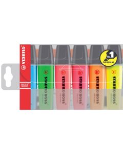 Surligneur - Assortiment  STABILO BOSS ORIGINAL Lot de 5