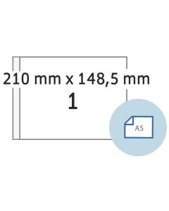 Étiquettes adhésives - 205 x 148,5 mm - Blanc : HERMA Dataprint Lot de 1000 Visuel