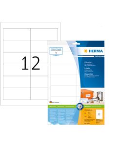 Étiquettes adhésives blanches - 97,0 x 42,3 mm Herma 8628