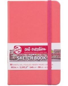 Carnet de croquis Rouge corail - 210 x 150 mm - ROYAL TALENS Art Creation Exemple modèle