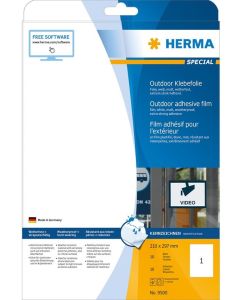 Étiquettes adhésives de signalisation - Blanc - 210 x 297 mm HERMA 9500 