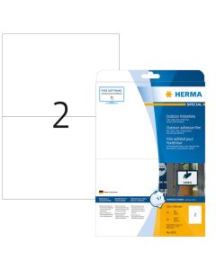 Étiquettes adhésives de signalisation - Blanc - 210 x 148 mm HERMA 9535 