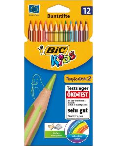Étui de 12 Crayons de couleur - Tropicolors : BIC KIDS Modèle