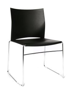 Chaise de Bureau ou Visiteurs - Noir - Lot de 4 : TOPSTAR W-Chair image
