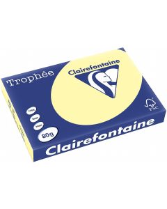 Ramette de papier Trophée de 500 feuilles A3 - Jaune : CLAIREFONTAINE Visuel