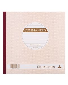 COMMANDE Carnet autocopiant Tripli - 210 x 210 mm Le Dauphin 1173D