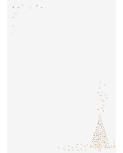 Papier à motif de Noël - Arbre Doré - Lot de 100 feuilles : SIGEL image