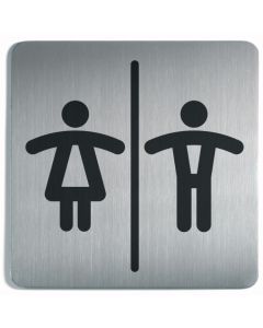 Pictogramme PICTO carré - WC Hommes et Femmes : DURABLE Visuel