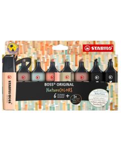 Surligneur - STABILO Nature COLORS BOSS Assortiment de 8