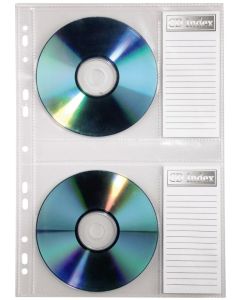 Lot de 10 Pochettes pour 2 CD/DVD : HAMA Visuel