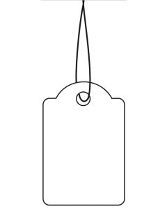 HERMA  : Lot de 1000 étiquettes à trou et ficelle 6915 - 25 x 38 mm (Affichage de prix)