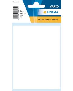 HERMA : Lot de 8 étiquettes adhésives - 81,0 x 110,0 mm - Blanc