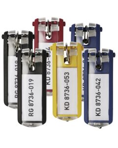 Photo DURABLE KEY CLIP : Lot de 6 porte-clés - Couleurs assorties 1957