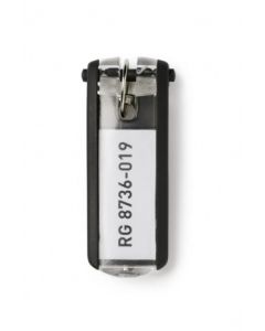 Photo DURABLE KEY CLIP : Lot de 6 porte-clés - Noir 1957-01