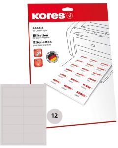Étiquettes adhésives universelles - 105 x 48 mm - Blanc : KORES Lot de 300