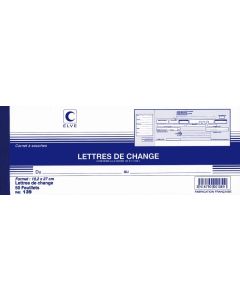 Carnet à souche Traites normalisées LCR - Lettre de change 139 Elve
